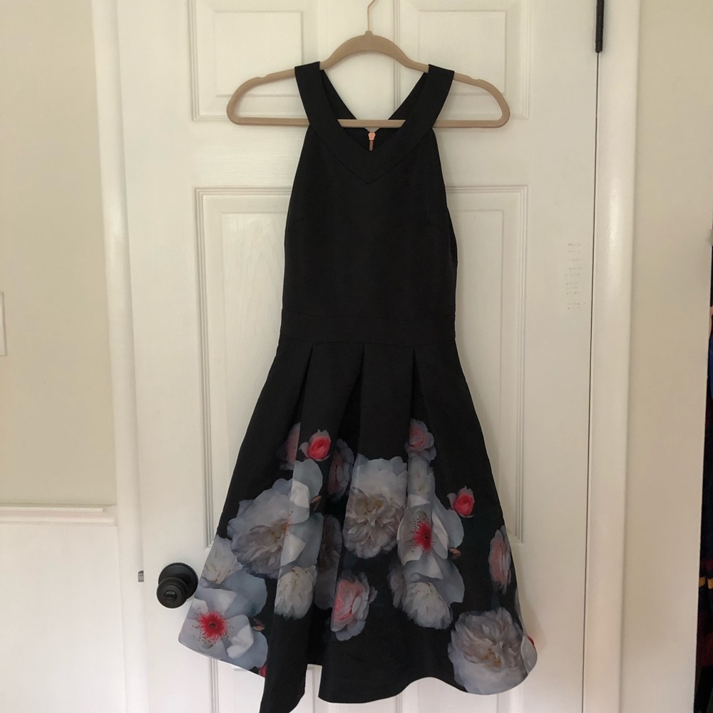 Ted Baker Jelina Chelsea Floral Fit & Flare Dress - Picture 3 of 12